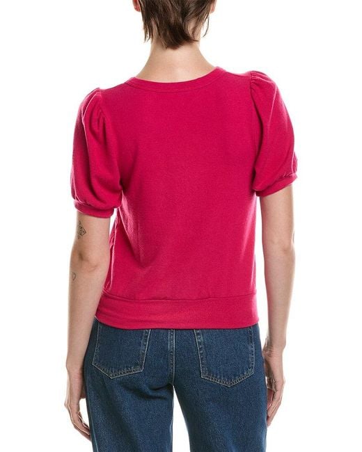 Michael Stars Red Elise Top