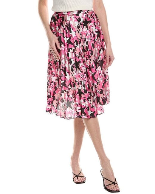 Silvian Heach Red Midi Skirt