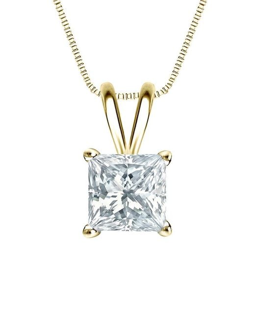 Sabrina Designs Lab Grown Diamonds White 14K 1.00 Ct. Tw. Lab-Grown Diamond Solitaire Pendant
