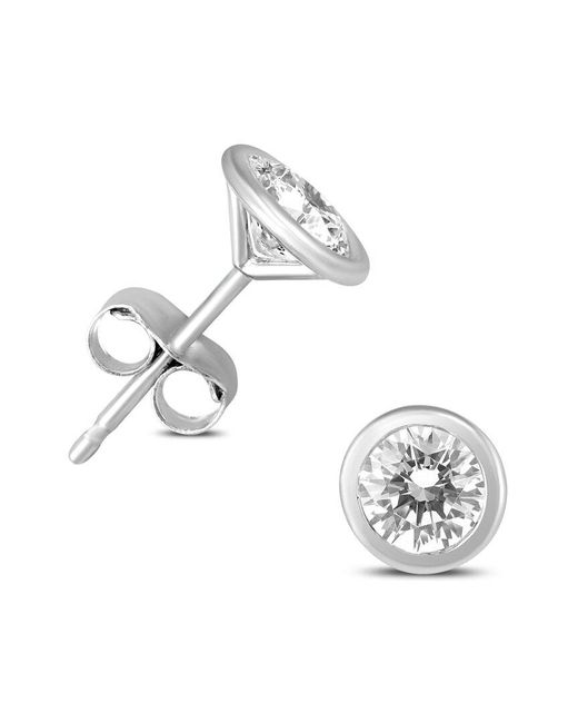 Monary Metallic 14k 0.37 Ct. Tw. Diamond Earrings