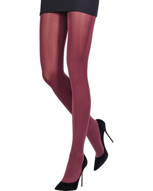 Emilio Cavallini Red Super Opaque Microfiber Tights