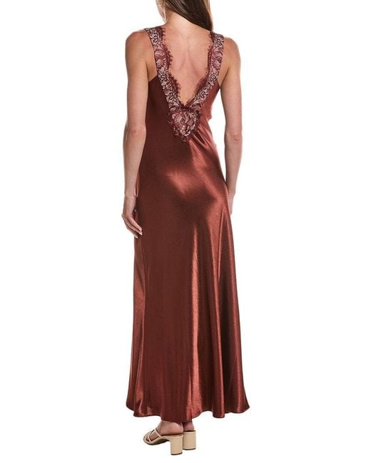 Bardot Brown Torie Lace Slip Dress