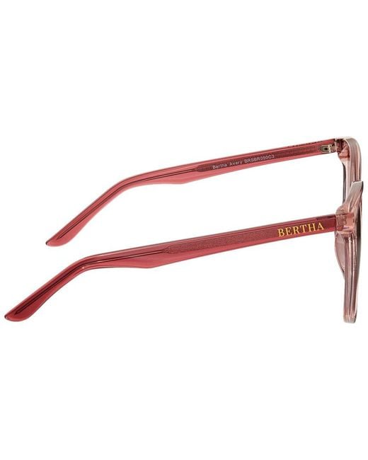 Bertha Red Brsbr050C3 55Mm Polarized Sunglasses