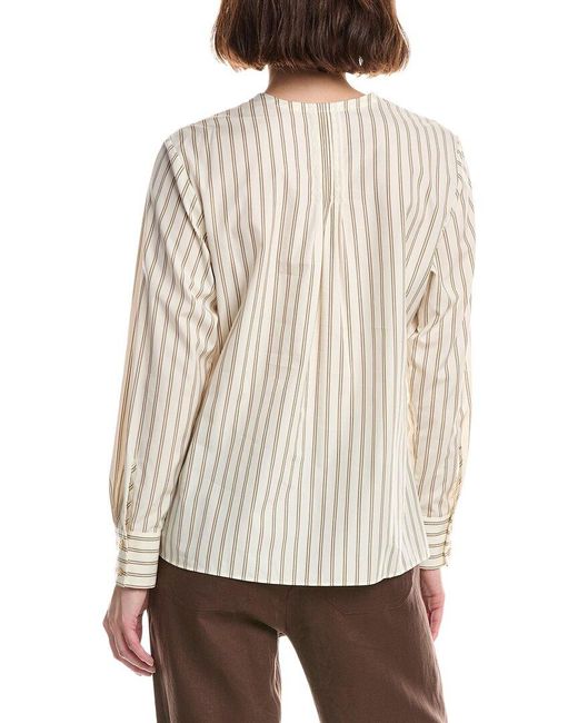 Rag & Bone White Asher Stripe Top