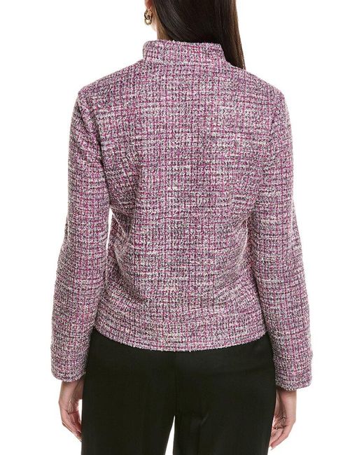 St. John Red Tweed Jacket