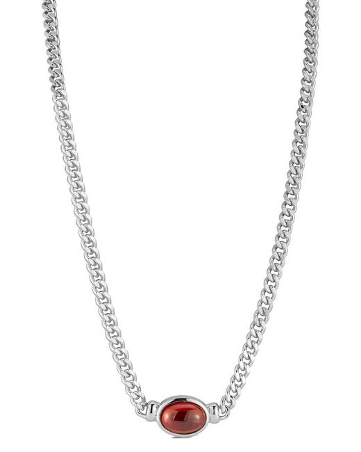 Chloe and Madison Metallic Jewelry Cz Pendant Necklace
