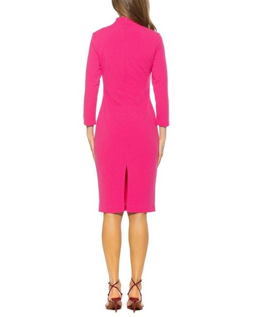 Alexia Admor Pink Mara Sheath Dress