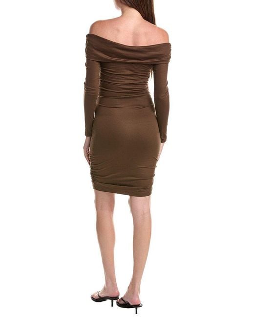 Line & Dot Brown Towne Mini Dress