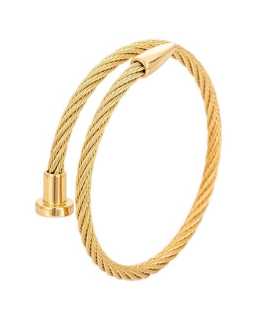 Eye Candy LA Metallic The Bold Collection Titanium Leo Cuff Bracelet