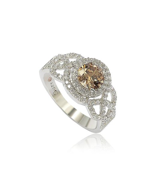 Suzy Levian CZ Jewelry White Suzy Levian Silver Cz Ring