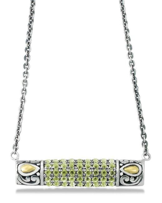 Samuel B. Green 18K & 0.54 Ct. Tw. Peridot Necklace