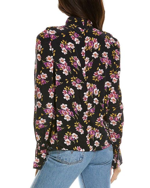Zadig & Voltaire Gray Tabbi Silk Top