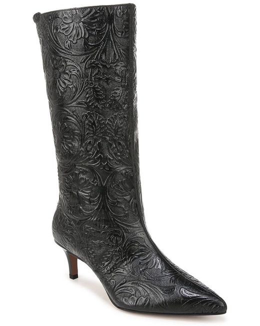 Franco Sarto Black Amari Leather Boot