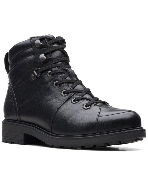 Clarks Black Orinoco2hikewp Leather Boot