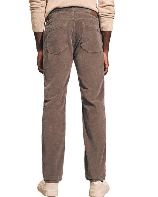 Faherty Brand Brown Stretch Corduroy Pant for men