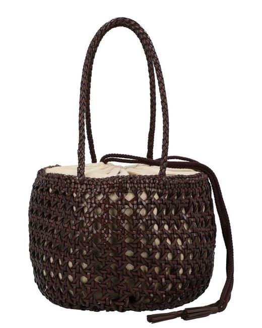 Dragon Diffusion Black Juventus Leather Shoulder Bag