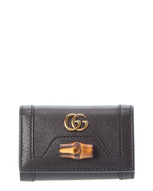 Gucci Gray Diana Leather Key Holder