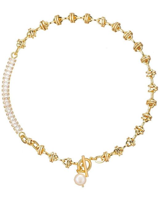 Eye Candy LA Metallic Cz Eliana Necklace