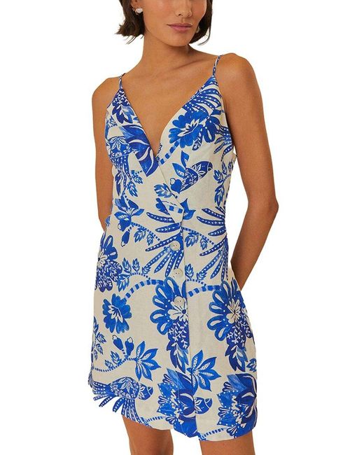 Farm Rio Blue Mini Dress