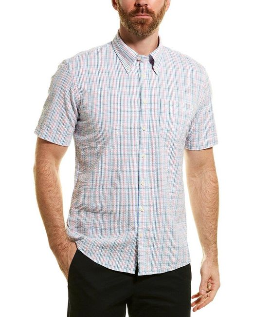 Brooks Brothers Cotton Milano Fit Seersucker Shirt in White for Men | Lyst