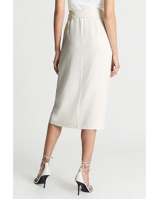 Reiss White Alora Skirt