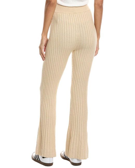 Ba&sh Natural Juston Wool-Blend Pant