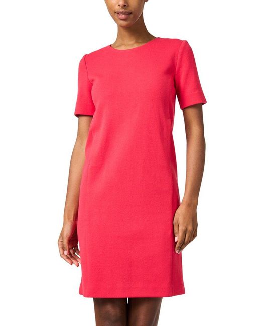 Amina Rubinacci Red Luca Shift Dress