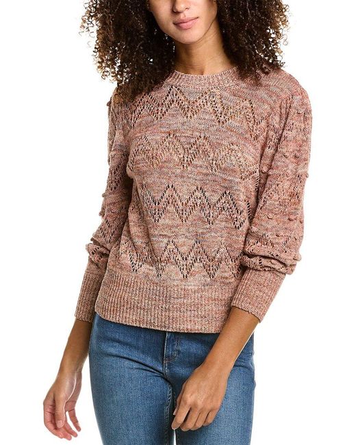 Vanessa Bruno Riad Silk Sweater in Orange | Lyst