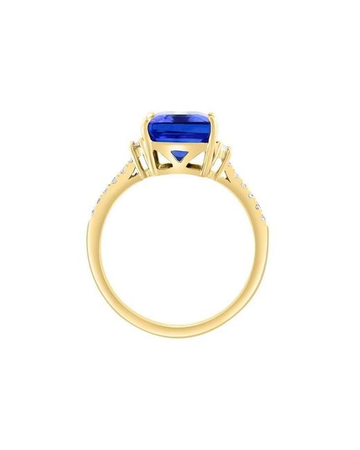Effy Fine Jewelry Blue 14K 3.05 Ct. Tw. Diamond & Tanzanite Ring