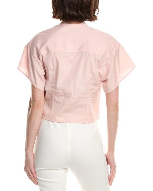 Rag & Bone Pink Gretchen Poplin Shirt
