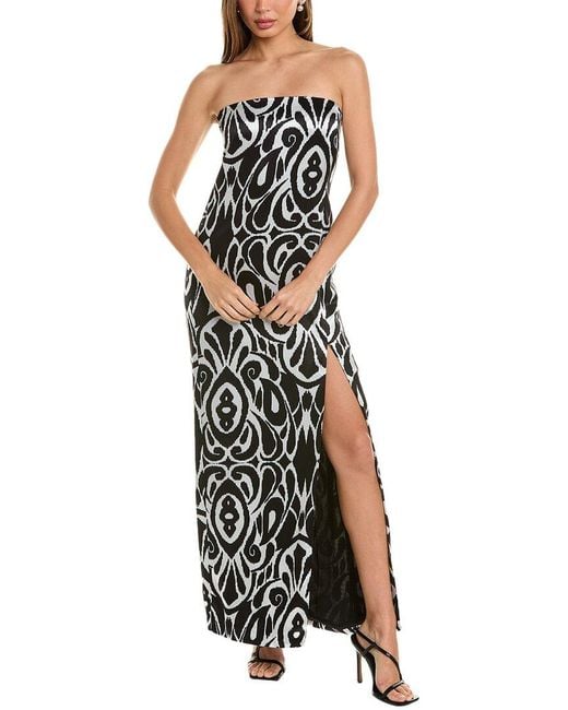 Nicholas White Axelie Strapless Tube Gown