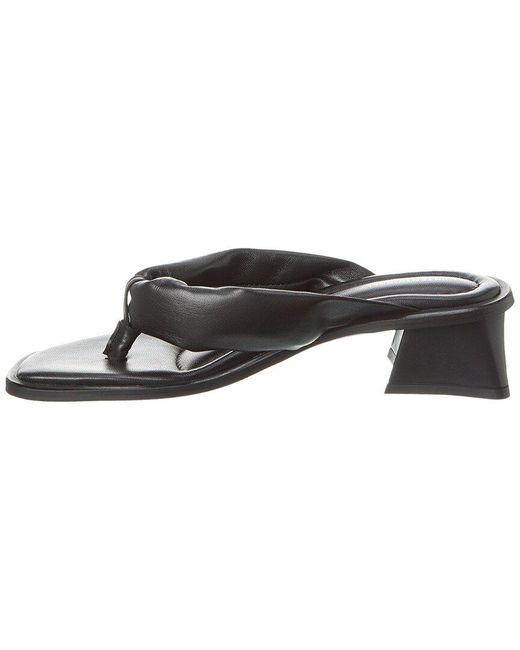 INTENTIONALLY ______ Gray Whitman Leather Sandal