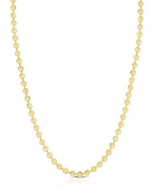 Glaze Jewelry Metallic Gold Over Silver Ball Chain Necklace