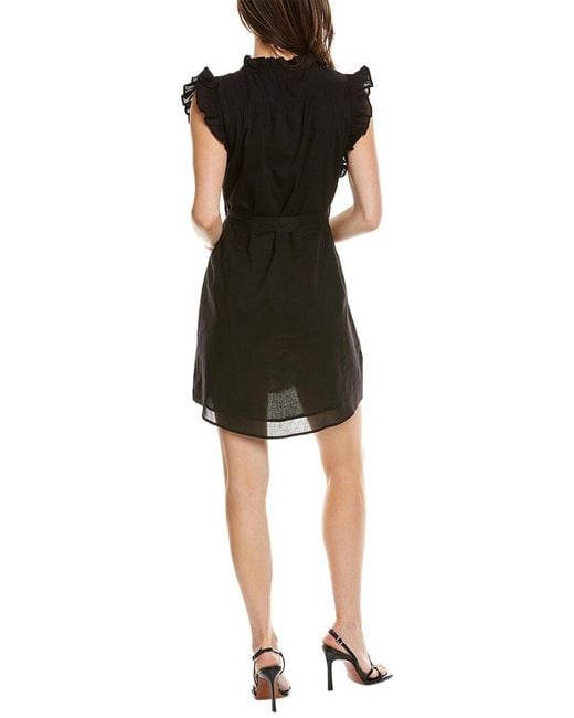 Elan Black Ruffle Mini Dress