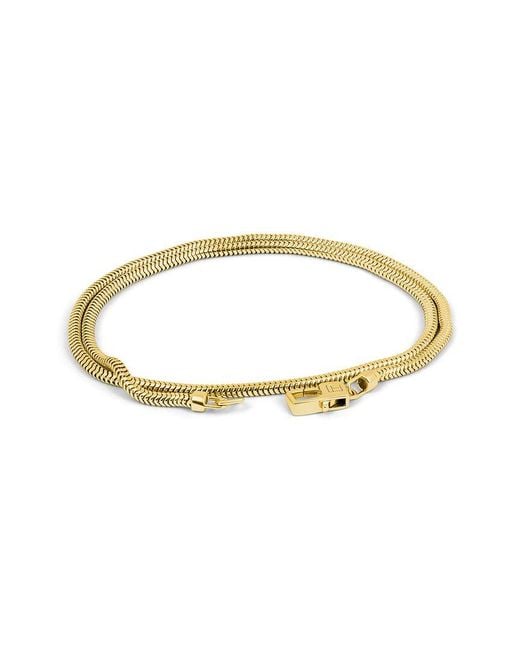 Tateossian Metallic Silver Bracelet for men