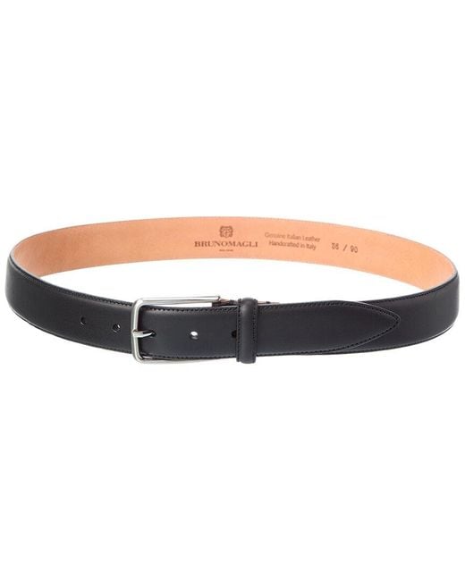 Bruno Magli Black Emilio Leather Belt for men