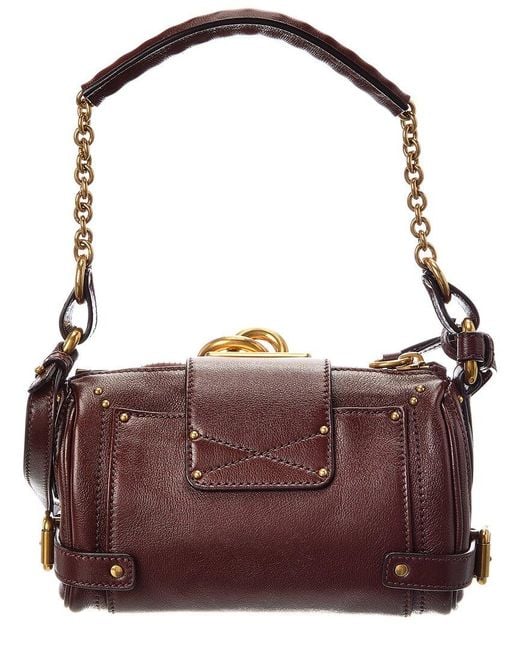 Chloé Purple Paddington Small Leather Shoulder Bag
