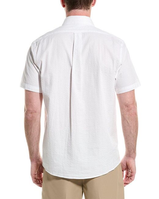 Brooks Brothers White Seersucker Regular Shirt for men