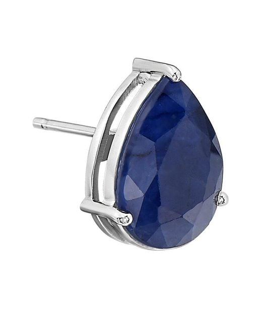 Forever Creations USA Inc. Blue Forever Creations 14k 8.20 Ct. Tw. Sapphire Earrings