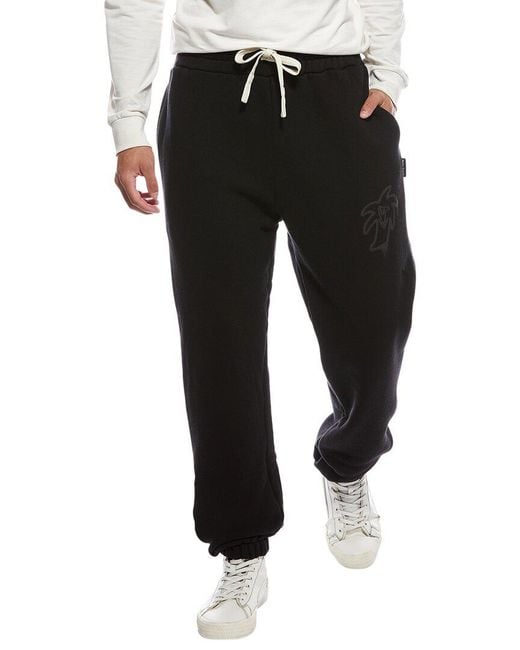 Palm Angels Black Hunter Classic Sweatpant for men
