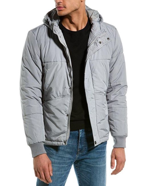 American Stitch Puffer Jacket in Grey for Men Lyst Canada