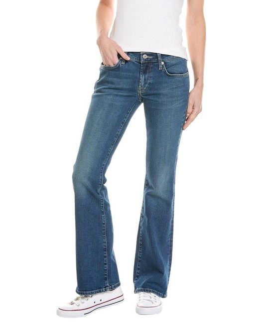 7 For All Mankind Blue Original Tailorless Dark New York Bootcut Jean