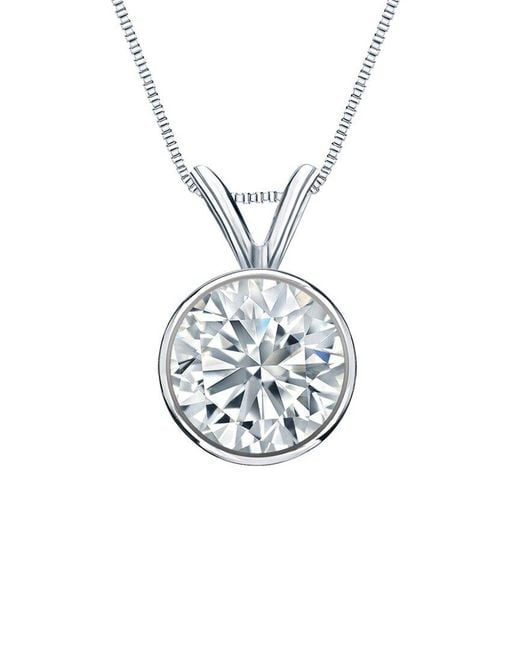 Sabrina Designs Lab Grown Diamonds White 14K 1.50 Ct. Tw. Lab-Grown Diamond Solitaire Necklace