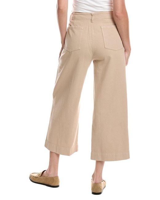 Eileen Fisher Natural Wide Cropped Pant
