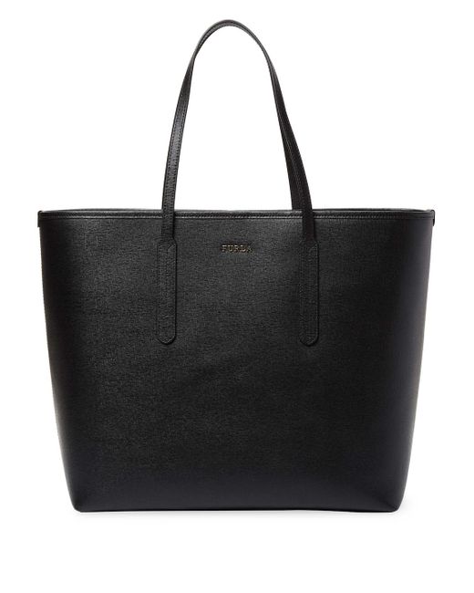 Furla Ariana Large Open Tote in Black