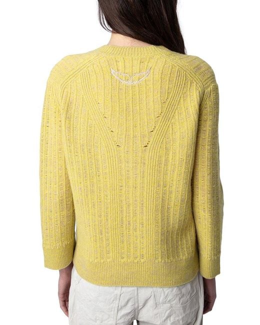 Zadig & Voltaire Yellow Wool Sweater