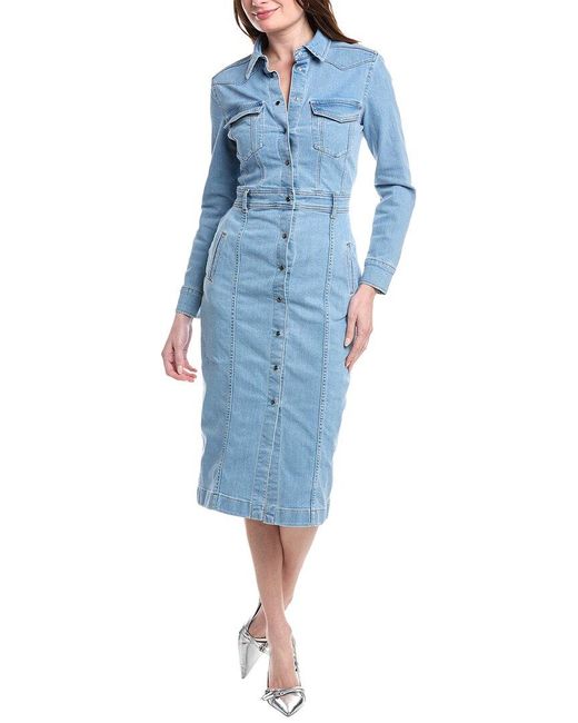 For All Mankind Luxe Denim Dress in Blue Lyst UK - Main Image