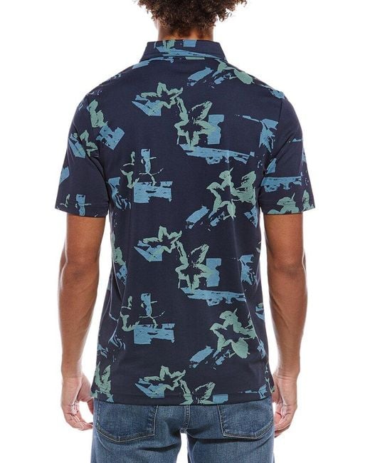 Travis Mathew Blue Favorite Hello Polo Shirt for men