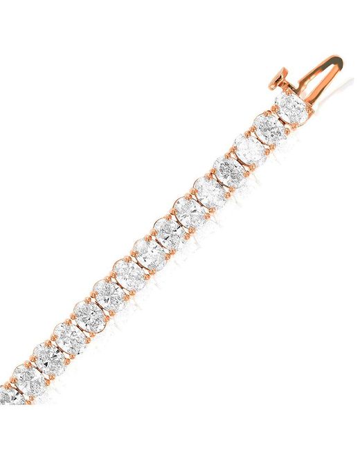 Amairah White 14K 10.00 Ct. Tw. Lab-Grown Diamond Tennis Bracelet