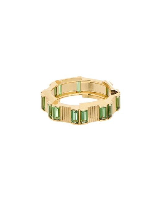 Gucci White 18K Tourmalines Ring